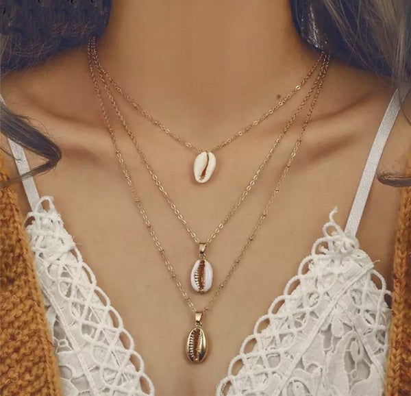3 Piece Shell Necklace