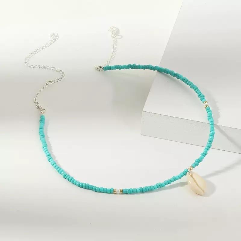 Aqua Shell Necklace