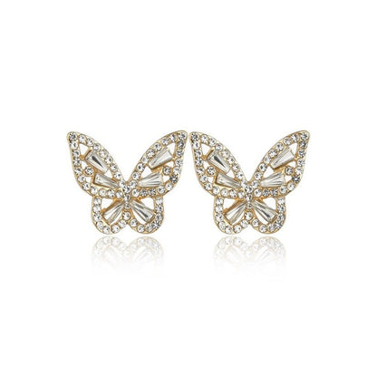 Diamond Sparkle Butterfly Earrings