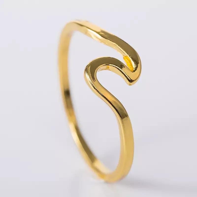 Tranquility Wave Ring - Gold
