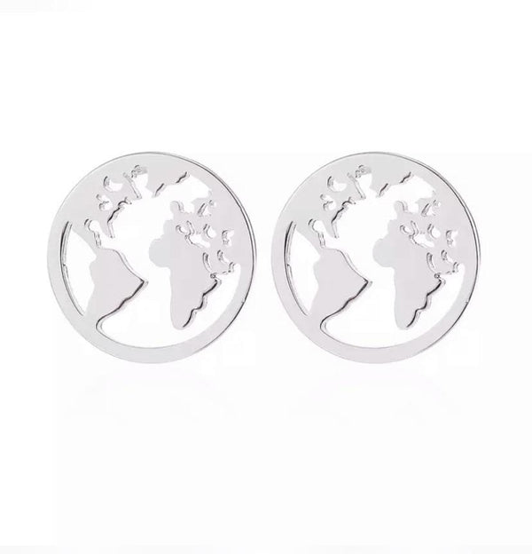 Earth Earrings - Silver