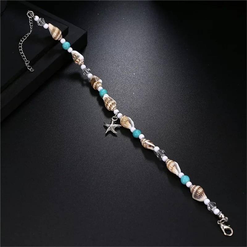 Aqua Starfish Anklet