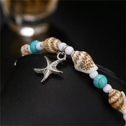 Aqua Starfish Anklet