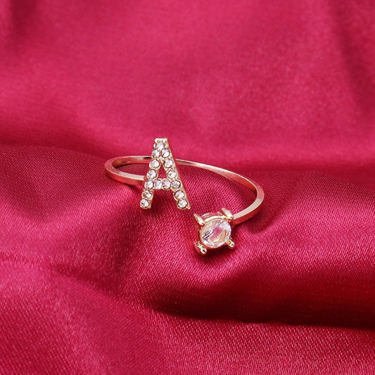 Initial Diamond Ring